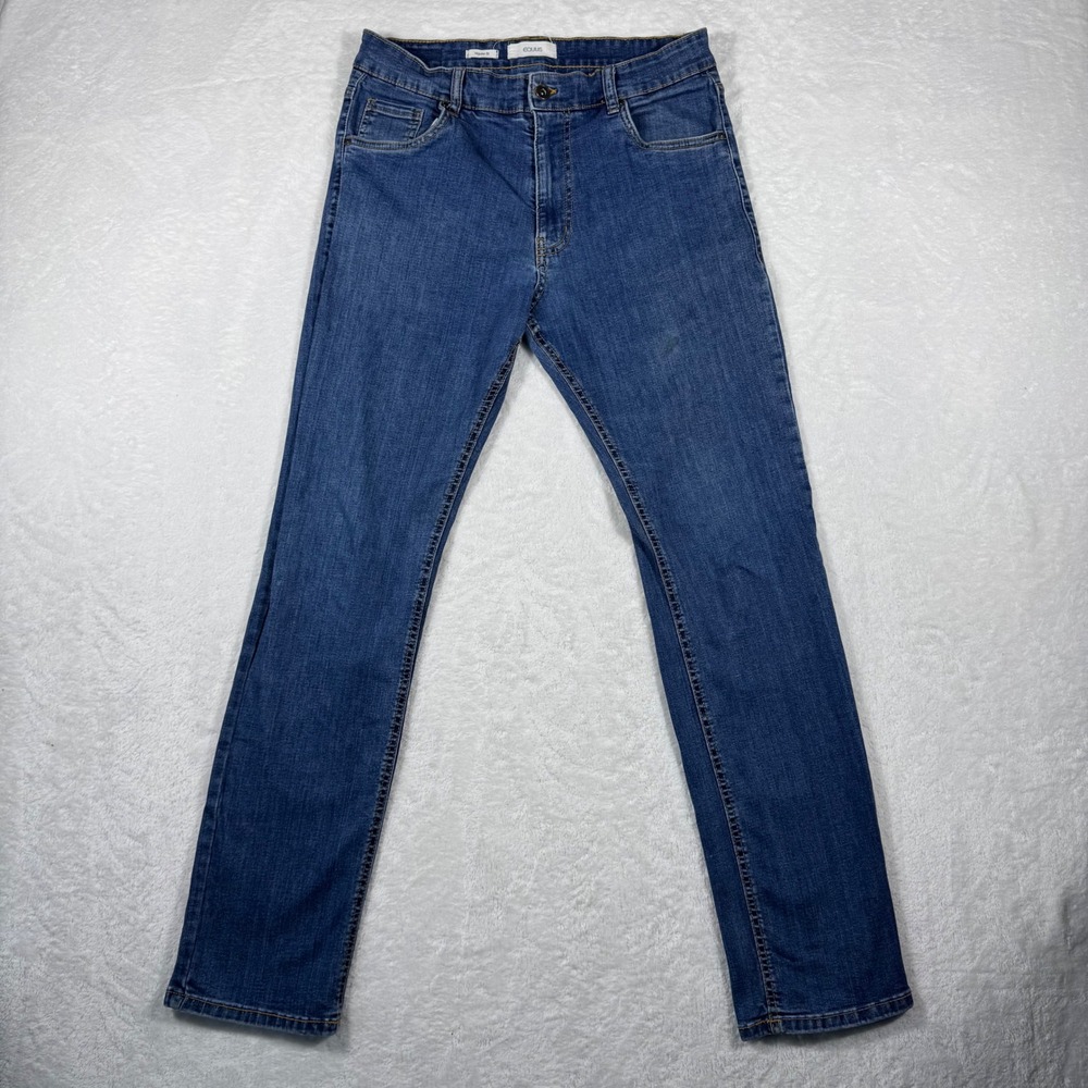 Equus Mens Regular Fit Medium Wash Blue Denim Jeans Size 34US Stretch Classic